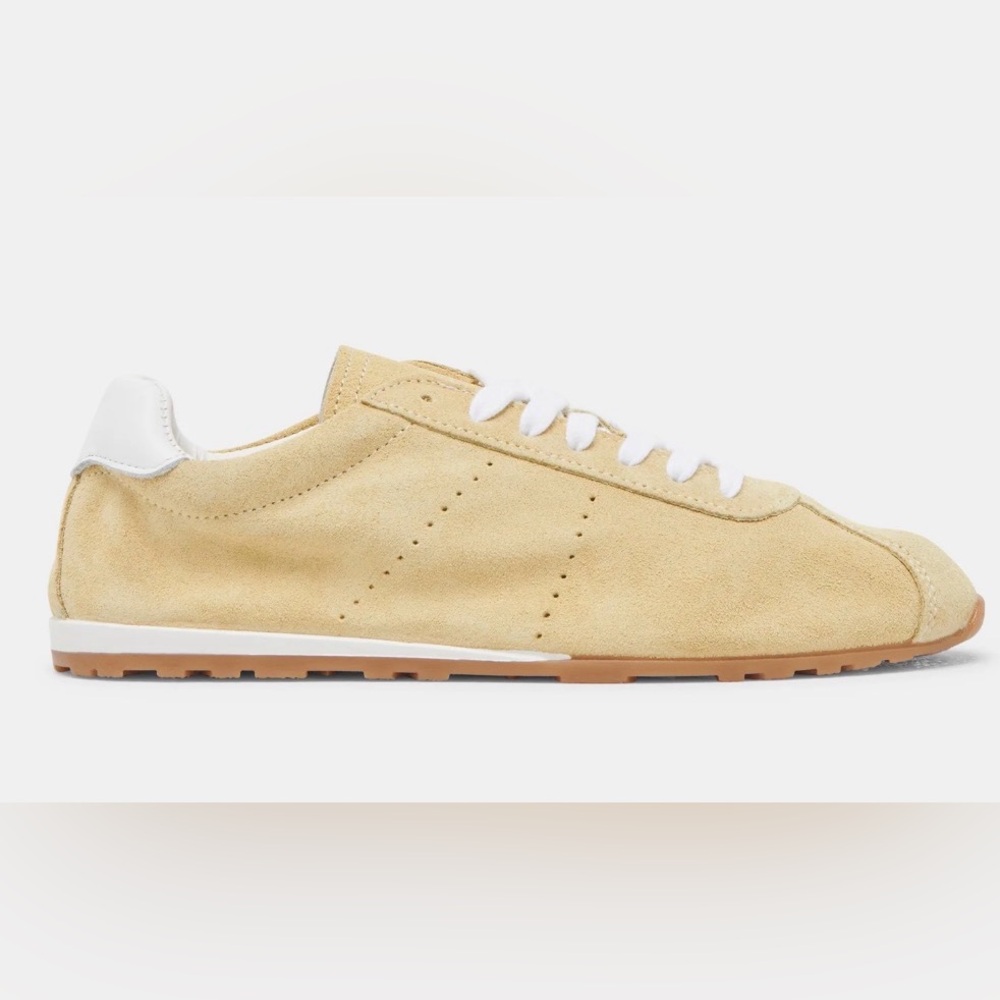 Dolce Vita Serina Yellow Suede Sneakers